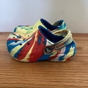 Classic Lined Marbled Crocs Kids